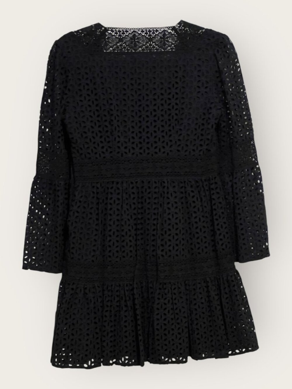 Moda International Black Lace Tiered Dress – Size 6 – Excellent Condition